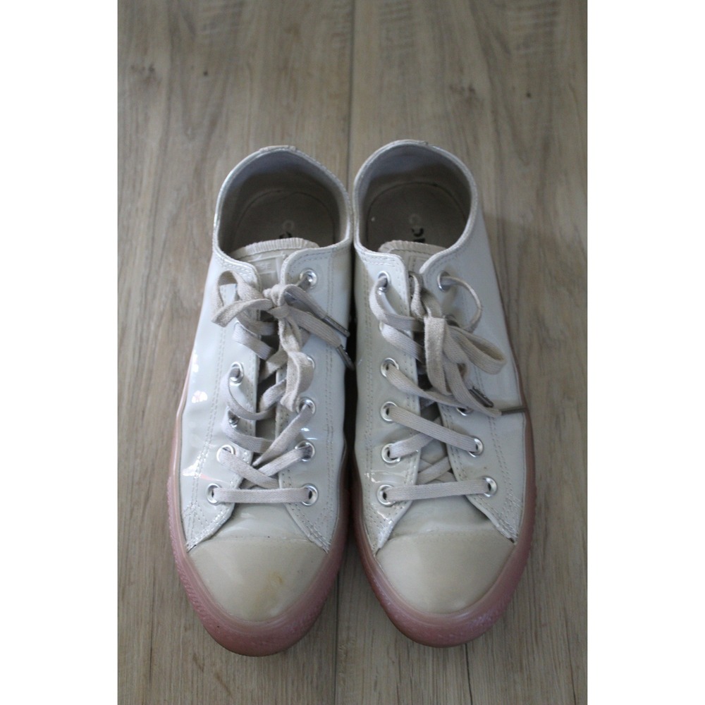 Converse Chuck Taylor All Star Low 'Mouse Washed Coral' Patent 166446C Womens 12 - Picture 2 of 7